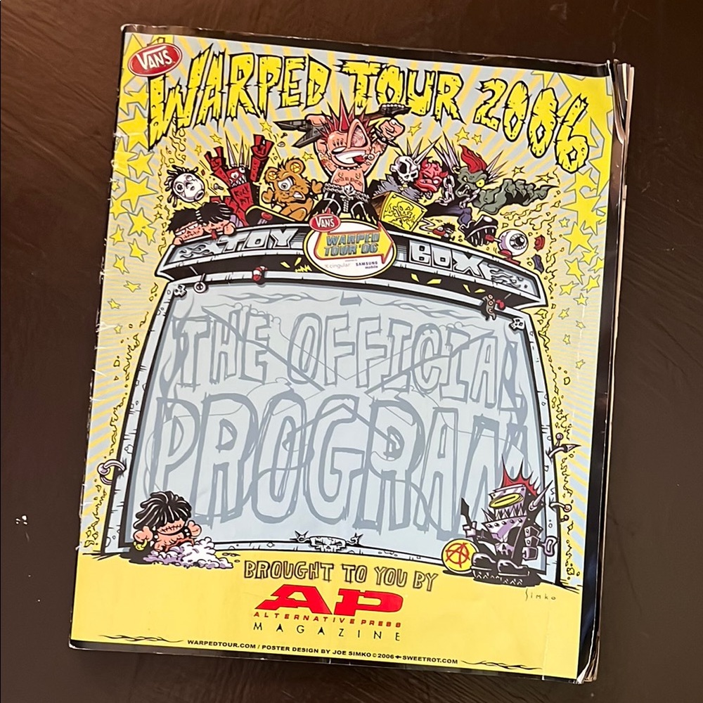 Vans Warped Tour 2006 Official Program